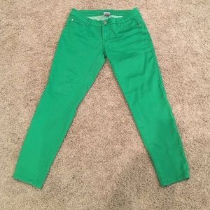 Celebrity pink Lime green skinny jeans